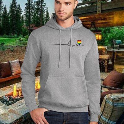 Love bar athletic unisex hoodie - Thumbnail 2