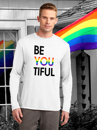 BeYOUtiful Rainbow Unisex Long Sleeve T-shirt