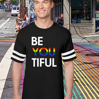 BeYOUtiful Rainbow Unisex Long Sleeve T-shirt - Thumbnail 3