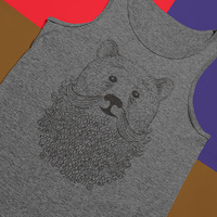 Bear Beard Athletic Tank Top - Thumbnail 1