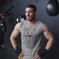Bear Beard Athletic Tank Top - Thumbnail 4