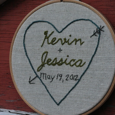 Customized wedding hoop 