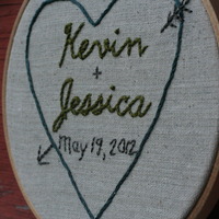 Customized Wedding Hoop  - Thumbnail 1
