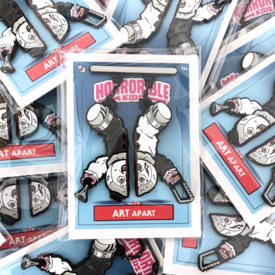 Horrorible kids art apart - limited edition enamel pin