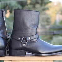 Men's Handmade Black Chelsea Boots, Ankle Chelsea Stylish Designer Boots for Men - Thumbnail 1