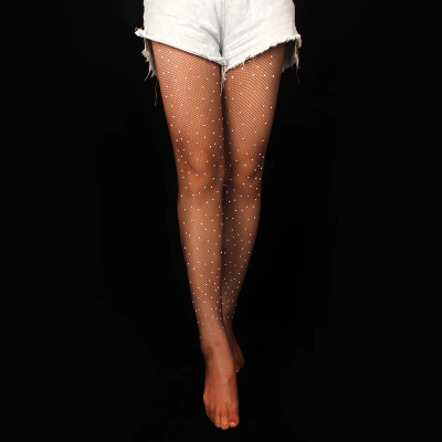 Sexy rhinestone mesh fish net stockings - Thumbnail 5