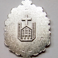 6 of 18x13 mm Shiny Silver Plated Pendant Setting with Flowers Design, Can Take Crystals - Thumbnail 3