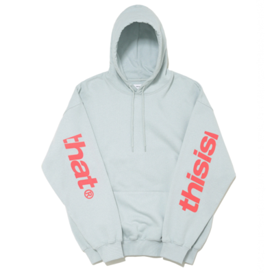 Limited stock"thisisneverthat" sp3 hoodie in pale blue - Thumbnail 4