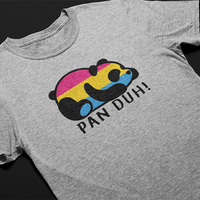 Pan Duh! Unisex Ash T-shirt - Thumbnail 4