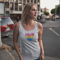 Pansexual Heart Unisex Tank Top - Thumbnail 1
