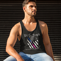 We the People B&W BI Flag Unisex Hoodie - Thumbnail 3