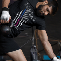 We the People B&W BI Flag Unisex Hoodie - Thumbnail 4