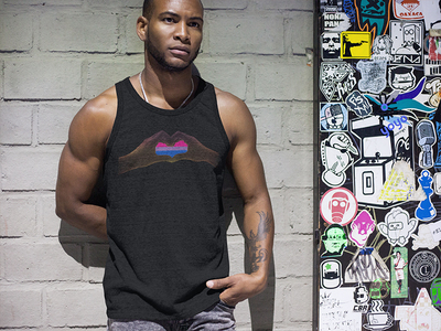 Love Hands Silhouette Unisex Tank Top