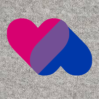 BI Intertwined Hearts Athletic Grey Unisex T-shirt - Thumbnail 2