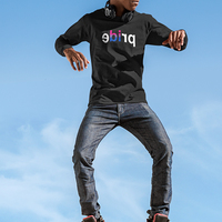 BI in Pride Black Unisex T-shirt - Thumbnail 4