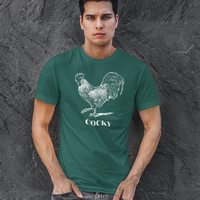 Cocky, Navy Blue Tank Top - Thumbnail 3