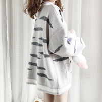 Cute cat cardigan sweater - Thumbnail 1