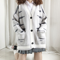 Cute cat cardigan sweater - Thumbnail 2