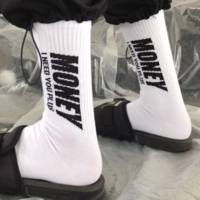 Free Shipping-"I NEED YOU PLUS MONEY" SOCKS - Thumbnail 3
