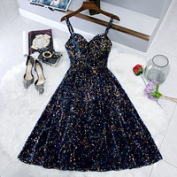 Sparkling sequins short prom dress party dress - Thumbnail 3