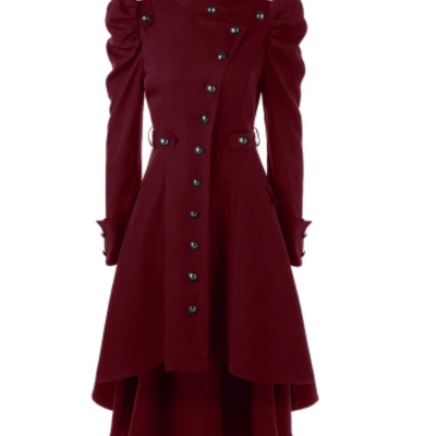 Elegant women's long trench coat