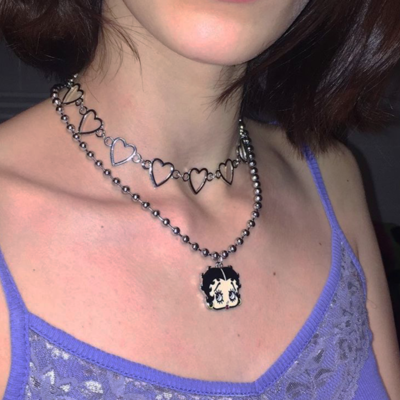 Free shipping-betty boop necklace - Thumbnail 4