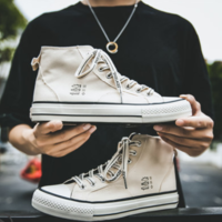 FW19 VULCANIZED SNEAKERS HIGH TOP WHITE - Thumbnail 3