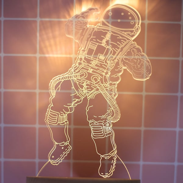 Astronaut Night Light Creative Spaceman 3D Table Lamp