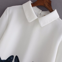Cats Printed Long Sleeve Top - Thumbnail 2