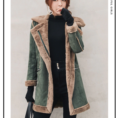 Casual woolen fashion winter coat