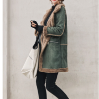 Casual Woolen Fashion Winter Coat - Thumbnail 1
