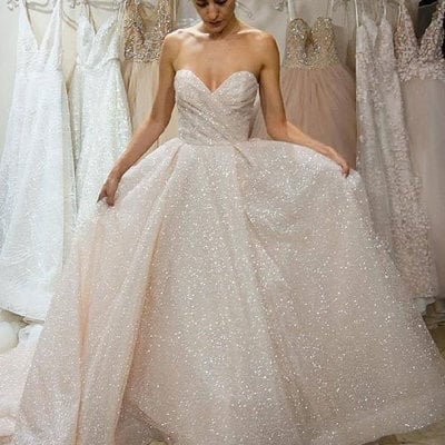 Sparkly sweetheart wedding dresses gh008 - Thumbnail 5