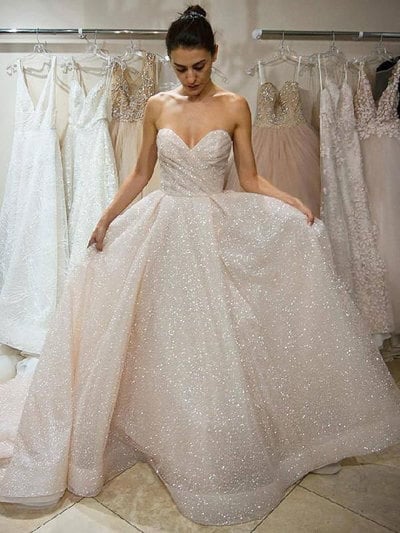 Sparkly Sweetheart Wedding Dresses GH008