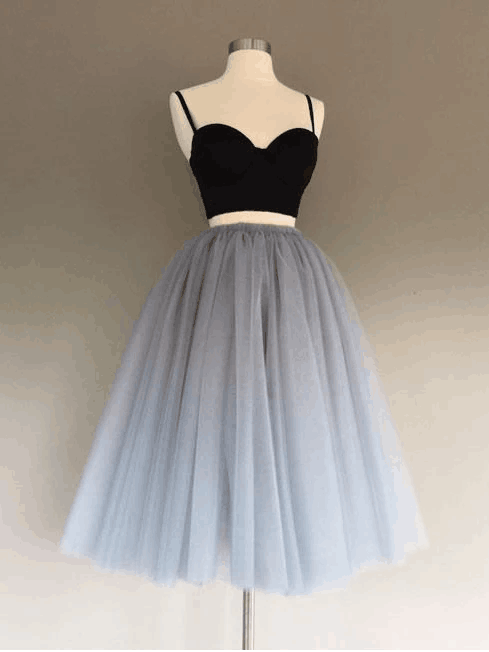 two piece spaghetti strap dress