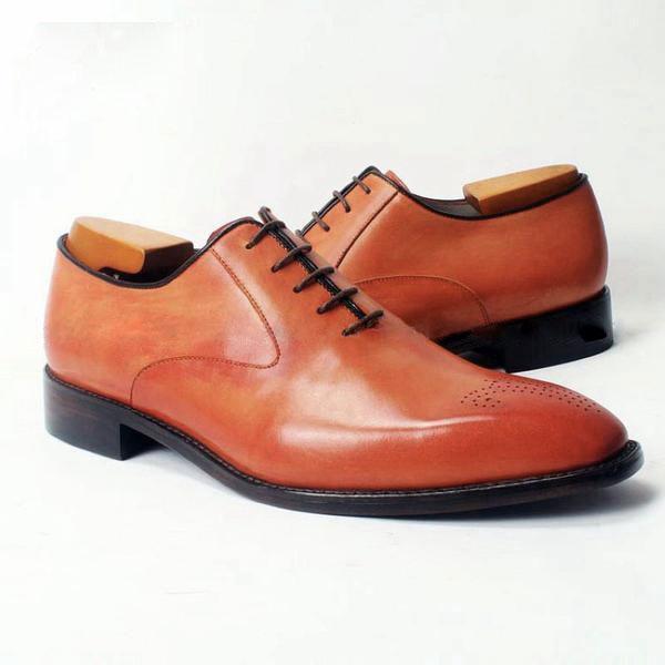 New Men's Tan Brown Formal Leather Shoes, Men Dress Shoes, Men leather Shoes