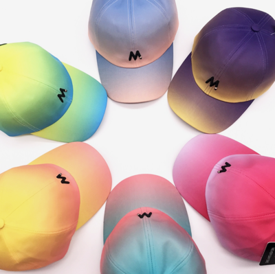 "NEVER SAY DIE" GRADIENT BASEBALL CAP