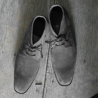 New Handmade Half Ankle Gray Suede Lace Up Boot For Men's  - Thumbnail 2