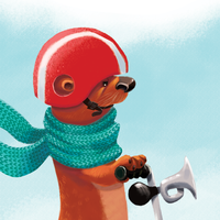 Otter Goes to Market Print - Thumbnail 1