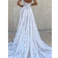 Romantic A-Line Sweetheart Open Back Ivory Lace Wedding Dresses,Bridal Gown - Thumbnail 2