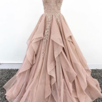 Elegant Off the Shoulder Long Tulle prom dresses.Party Dresses - Thumbnail 2