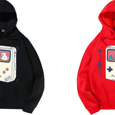 Harajuku game machine hoodie