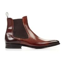 Handmade Men's 2 Tone Ankle High Chelsea Chukka Leather Boot - Thumbnail 1
