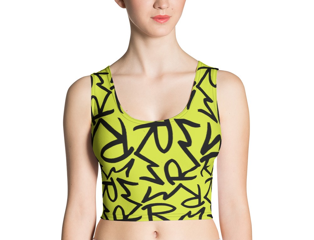 RM Signature Collection Crop Top Yellow & Black on Storenvy