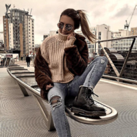 Khaki Turtle Neck Autumn and Winter Pullover - Thumbnail 3