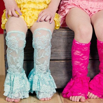 Lace ruffle legwarmers - Thumbnail 5
