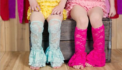 Lace Ruffle Legwarmers