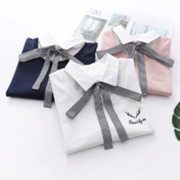 Preppy Kawaii Letter Print Pullover - Thumbnail 2