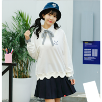 Preppy Kawaii Letter Print Pullover - Thumbnail 3