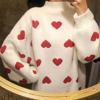 Red Heart Jumper Sweater - Thumbnail 1