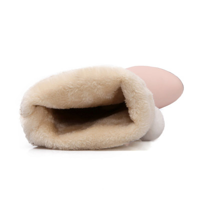 New sweet bow plush ball boots